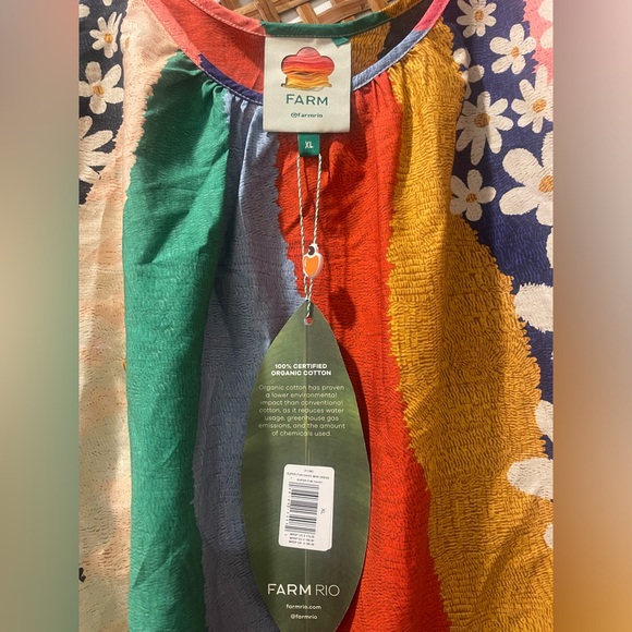 Farm Rio | NWT- Super Fun Daisy Mini Dress | XL - Picture 7 of 13